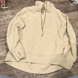 lululemon athletica Heathered Cream Quarter-Zip Hoodie